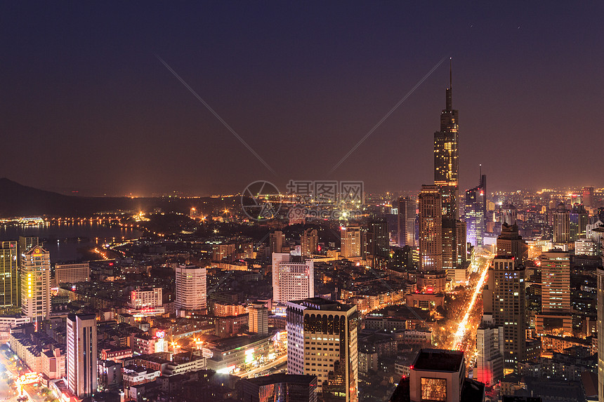 南京夜景高清图片下载-正版图片501610689